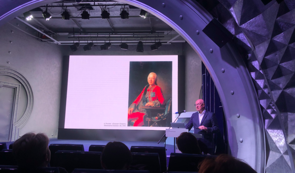 В преддверии выборов в Госдуму в Музее космонавтики с исторической лекцией «Выбор» выступил Вячеслав Климентов, заместитель директора Музея космонавтики по научной работе.