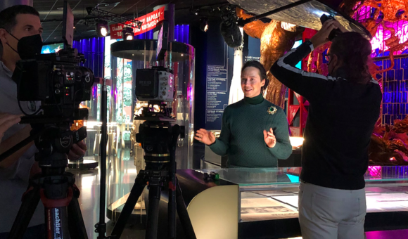 Музей космонавтики посетил американский фигурист, трёхкратный чемпион США Джонни Вейр.