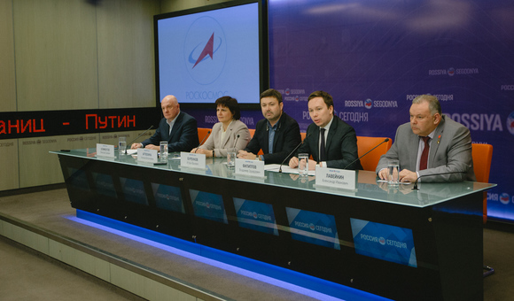 Пресс-конференция ко Дню космонавтики в МИА «Россия сегодня»