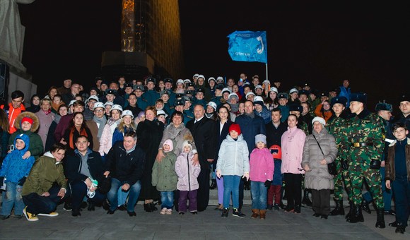 В День космонавтики состоялся торжественный запуск архитектурно-художественной подсветки главного космического символа столицы — монумента «Покорителям космоса».